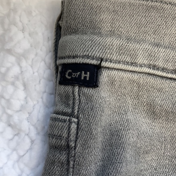 Citizens of humanity Drew Frey gray high rise crop flare raw hem jeans - Picture 5 of 8